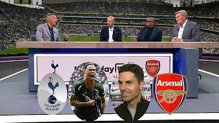 Tottenham vs Arsenal 0-1 Gabriel Magalhaes On Fire Goal Mikel Arteta And Ian Wright Crazy Reaction