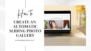 How to Create a Photography Portfolio on WIX- Impressive Gallery Effect