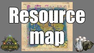 ARK Lost Island Resource Map (Official!)