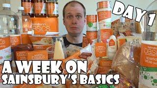A Week On Sainsbury's Basics DAY 1