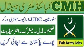 Pak Army CMH New Jobs 2022 / Pak Army UDC / Driver / Cook Jobs 2022 / Guru Of Jobs