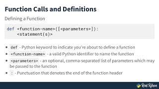 Defining Functions in Python