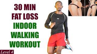 30-Minute FAT LOSS INDOOR WALKING WORKOUT AT HOME - Lose Stubborn Fat