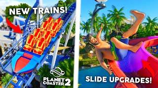 FIRST LOOK Planet Coaster 2 NEW Update - Trains, Theming & MORE!