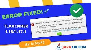 1.18.1/1.17 TLauncher Error Solved! | "Popular Unknown Error" | (All Windows) |