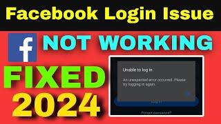 Facebook login problem | Facebook login not Working| Facebook unable to log in issue