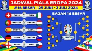 Jadwal 16 Besar Piala Eropa 2024 - Swiss vs Italia - Portugal vs Hungaria - UEFA EURO 2024