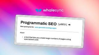 Programmatic SEO: how Whalesync uses Whalesync