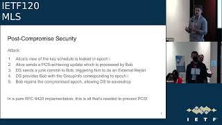 IETF 120: Messaging Layer Security (MLS) 2024-07-22 20:00