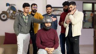 HELMET CHALLENGE WITH FRIENDS | LAKSHAY CHAUDHARY VLOGS