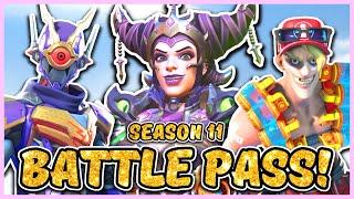 Overwatch 2 SEASON 11 BATTLE PASS Skins and Items (Ashe Mythic Skin!)