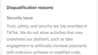 Security Issue Disqualified Tiktok | Tiktok Security Issue Disqualification Fixed 100%