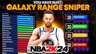 FIRST EVER 99 3 POINT DEMIGOD BUILD! *NEW* BEST POINT GUARD BUILD! GALAXY RANGE! Best Build NBA 2K24