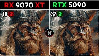 RX 9070 XT VS RTX 5090 : TEST IN 20 GAMES