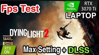 Acer Nitro 5 rtx 3070 ti laptop Dying light 2 High Quality Raytracing fps test #rtx, #rtx3070ti.