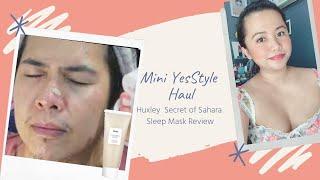 Fashion & Skincare Haul / Huxley Sleeping Mask Review from YesStyle / ASMR