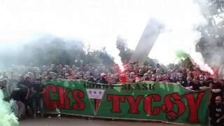 DERBY ŚLĄSKA (doping, oprawa, kulisy): GKS Tychy 1:0 GKS Katowice (01.10.2016)