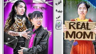 Real Mom VS Fake Mom... Who Is The Best Mom? - Funny Stories About Baby Doll Family