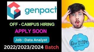 Genpact hiring for 2024, 2023, 2022 | data analysts #offcampus #offcampusjobs #campusrecruitment