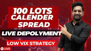 Calendar Spread Live Deployment With Adjustments in Live trading | Theta Gainers