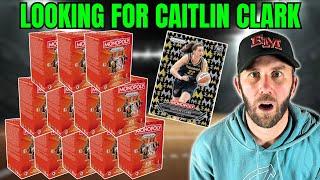 HUNTING FOR CAITLIN CLARK AGAIN! 2024 MONOPOLY PRIZM WNBA BLASTER BOX REVIEW