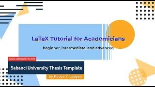 LaTeX Tutorial for Academicians (beginner, intermediate, advance) / Overleaf / APA Thesis Template