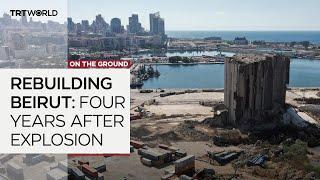 How much restoration has been done four years after the Beirut port explosion?