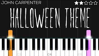 HALLOWEEN Theme - John Carpenter | EASY Piano Tutorial