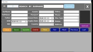 How to Add, Save,update, Print ,Delete  and Search Data from DataGridView in Visual Basic.Net codes