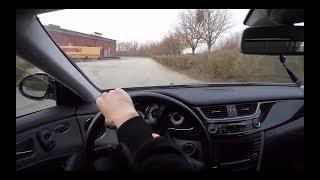 Fun power slide Mercedes CLS 55 AMG 550hp  POV/60FPS