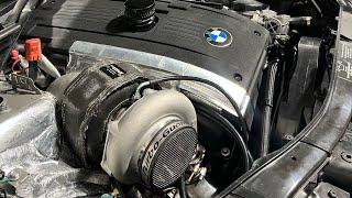 BMW 335I N54 Full turbo kit install | Twin scroll manifold setup