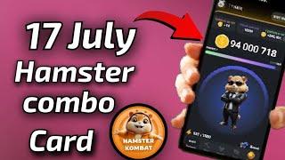 17 July Daily Combo Card Hamster Combat Today