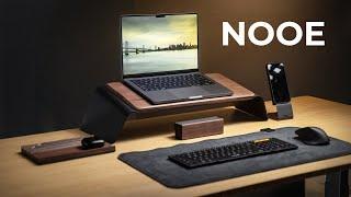 The NOOE Desk Setup | Dark Walnut Accessories