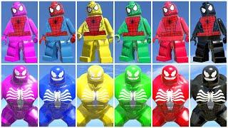 Unlocking All Spider-Man & Venom Colors in LEGO Games! (Every Suit Revealed!)