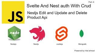 #6 Nestjs Edit and Update and Delete Product api  | Nestjs with sveltejs