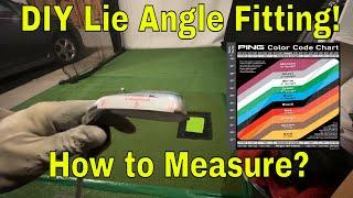 Golf Club Lie Angle Test! How to Measure Golf Club Lie Angle! Ping Golf Club Lie Angle Measurement!