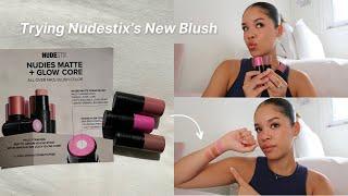 Testing out Nudestix’s new Nudies Matte & Glow Core Blush 