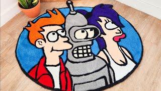 ASMR Tufting | Futurama Rug (full tufting experience)