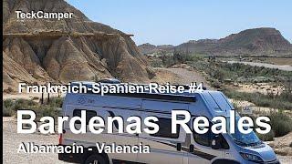 Frankreich-Spanien-Reise Teil 4, Bardenas Reales, Albarracin, Valencia