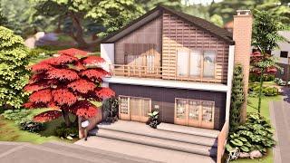 Mt. Komorebi Simple Modern Home  The Sims 4 Speed Build | No CC