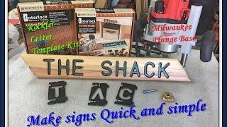 How to make a sign #MilwaukeeTool router/#Rockler letter template kit
