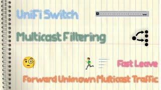 Ubiquiti UniFi Switch Multicast Filtering - Fast Leave & Forward Unknown Multicast Traffic