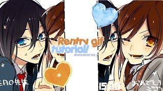 How to make & put a gif into a rentry! || #horimiya #tutorial #rentry