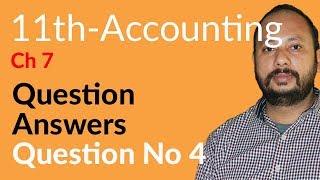 I.Com Part 1 Accounting, Ch 7 - Cash Book Question no 4 - Double Column Cash Book