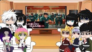 Hashiras react to “Squid Game 2 season” || Demon Slayer || Gacha Club