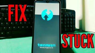 how to solve twrp problem | twrp STUCK  at SPLASH SCREEN
