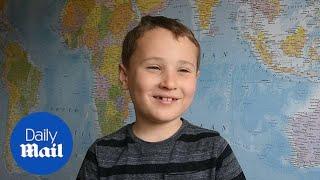 Boy genius who is able to draw accurate world map in minutes