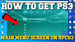 RPCS3 EMULATOR HOW TO BOOT UP PS3 MAIN MENU SCREEN/UI SCREEN STEP BY STEP SETUP GUIDE TUTORIAL!