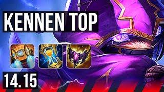 KENNEN vs CAMILLE (TOP) | Rank 7 Kennen, 6 solo kills | EUW Challenger | 14.15