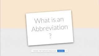 Intro to Abbreviations for Second Grade